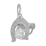 REMBRANDT Sterling Silver Horse with Horseshoe Charm