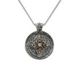 KEITH JACK Sterling Silver & 10K Yellow Gold Fresh Water Pearl Eclipse Pendant