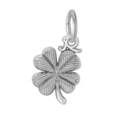 REMBRANDT Sterling Silver 4 Leaf Clover Charm