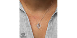 Forevery Jewellery 10K White Gold Diamond Open Twist Heart Pendant