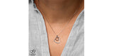 FOREVER JEWELLERY 10K White & Rose Gold Diamond Double Heart Pendant