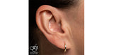 FOREVER JEWELLERY 10K Yellow Gold Diamond Huggies