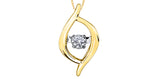 FOREVER JEWELLERY 10K Yellow & White Gold Diamond Pulse Pendant