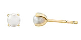 FOREVER JEWELLERY 10K Yellow Gold Pearl Studs