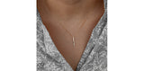 FOREVER JEWELLERY 10K Yellow Gold Diamond Bar Pendant