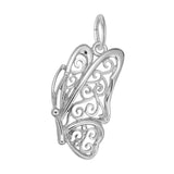 REMBRANDT Sterling Silver Filigree Butterfly Charm