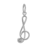 REMBRANDT Sterling Silver Treble Clef Charm