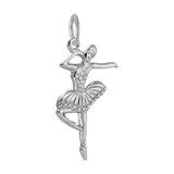 REMBRANDT Sterling Silver Flat Ballet Dancer Charm