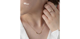 I AM CANADIAN 10K Yellow Gold Canadian Diamond Antler Necklace