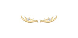 I AM CANADIAN 10K Yellow Gold Canadian Diamond Antler Studs