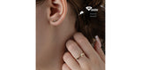 I AM CANADIAN 10K Yellow Gold Canadian Diamond Antler Studs