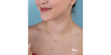 I AM CANADIAN 10K Yellow Gold Round Canadian Diamond Necklace