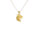 KEITH JACK Sterling Silver & 18K Vermeil Heartline Reversible Dragon Head Pendant