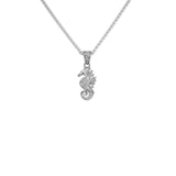 KEITH JACK Sterling Silver & 18KY Vermeil Heartline Reversible Seahorse Pendant