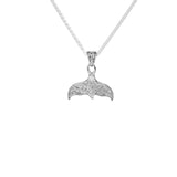 KEITH JACK Sterling Silver & 18K Vermeil Heartline Reversible Whale Tail Pendant