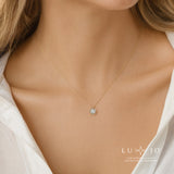 LUJO 10K Yellow Gold Lab Grown Diamond Bezel Set Pendant