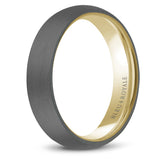 BLEU ROYALE Tantalum & 14K Yellow Gold 6mm Ring