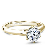 NOAM CARVER 14K Yellow Gold Diamond Solitaire 6 Prong Tulip Set Ring