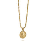 ITALGEM JUNIOR Stainless Steel & Gold Ion Plated Cubic Zirconia Small North Star Necklace
