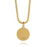 ITALGEM JUNIOR Stainless Steel & Gold Ion Plated Cubic Zirconia Small North Star Necklace