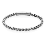 STEELX Stainless Steel Round Box Bracelet - 8.5''