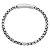 STEELX Stainless Steel Round Box Bracelet - 8.5''