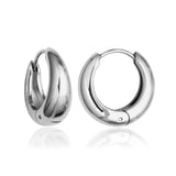 STEELX Stainless Steel Puffy Hoops 19mm