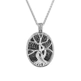 KEITH JACK Sterling Silver & 22K Yellow Gold Gilding Tree Of Life 4-Way Pendant