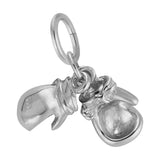 REMBRANDT Sterling Silver Boxing Gloves Accent Charm