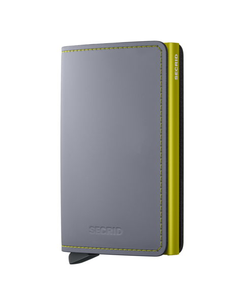 SECRID Slimwallet Matte Grey-Lime