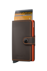 SECRID Miniwallet Matte Truffle-Orange