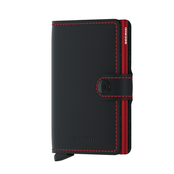 SECRID Miniwallet Matte Black Red