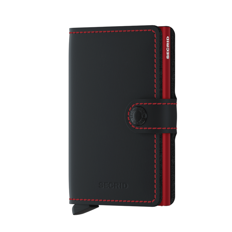 SECRID Miniwallet Matte Black Red