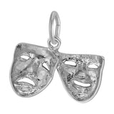 REMBRANDT Sterling Silver Comedy & Tragedy Masks Charm