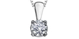 FOREVER JEWELLERY 10K White Gold Diamond Illuminaire Pendant