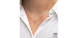 FOREVER JEWELLERY 10K Rose & White Gold Diamond Tension Set Pendant