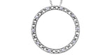 FOREVER JEWELLERY 10K White Gold Diamond Circle Pendant