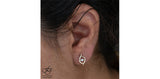 FOREVER JEWELLERY 10K Yellow & White Gold Diamond Pulse Studs