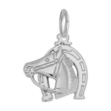 REMBRANDT Sterling Silver Horse with Horseshoe Charm