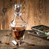BRILLIANT CRYSTAL Triangle Whiskey Decanter 750 ml