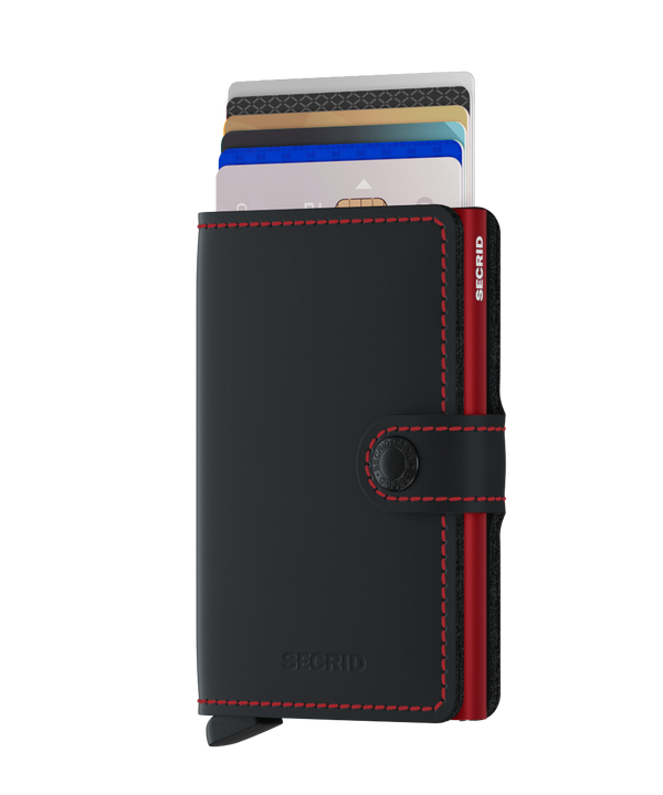 SECRID Miniwallet Matte Black Red
