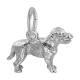 REMBRANDT Sterling Silver Small Labrador Retriever Dog Charm