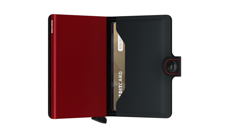 SECRID Miniwallet Matte Black Red