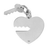 REMBRANDT Sterling Silver Key that Fits Heart Charm