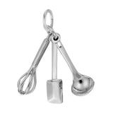 REMBRANDT Sterling Silver Cooking Utensils Charm