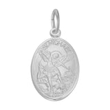 REMBRANDT Sterling Silver St. Michael Oval Disc Charm
