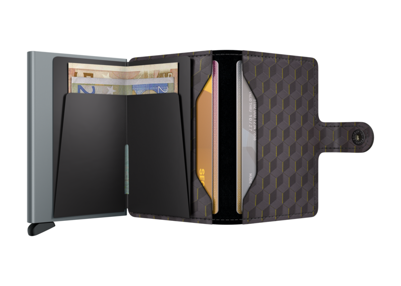 SECRID Miniwallet Optical Grey-Yellow