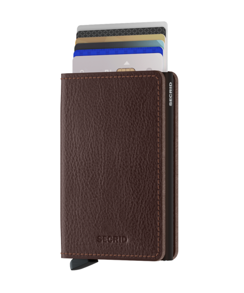 SECRID Slimwallet Veg Tanned (Leather) Espresso Brown
