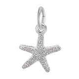 REMBRANDT Sterling Silver Small Starfish Charm
