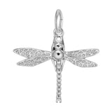 REMBRANDT Sterling Silver Dragonfly Charm